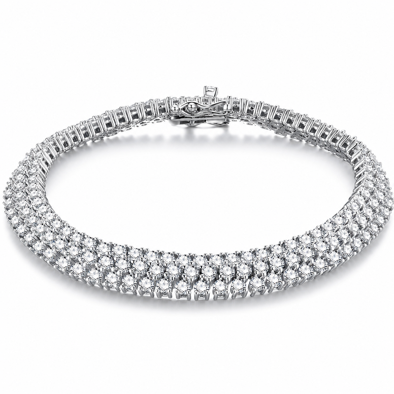 Bracelet rivière moissanite