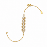 Bracelet tennis moissanite plaqué or 18K - Élégance classique