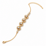 Bracelet tennis moissanite plaqué or 18K - Élégance classique