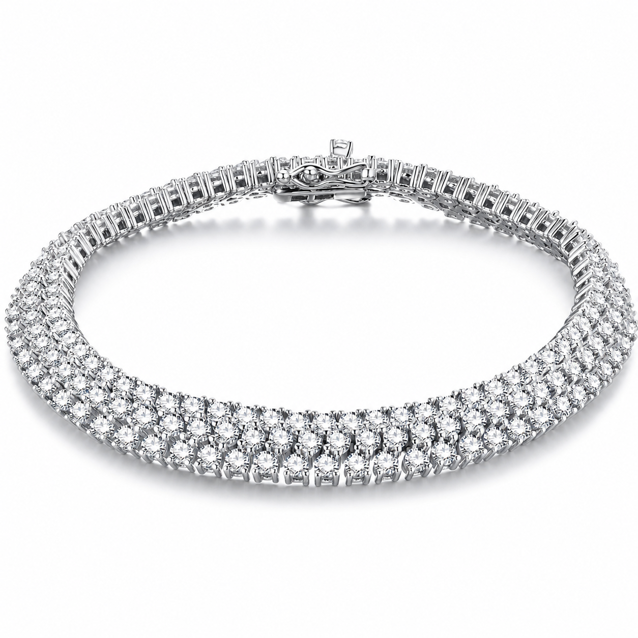 Bracelet rivière moissanite