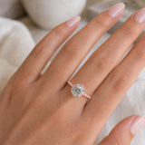 Céleste Ring — Round Moissanite