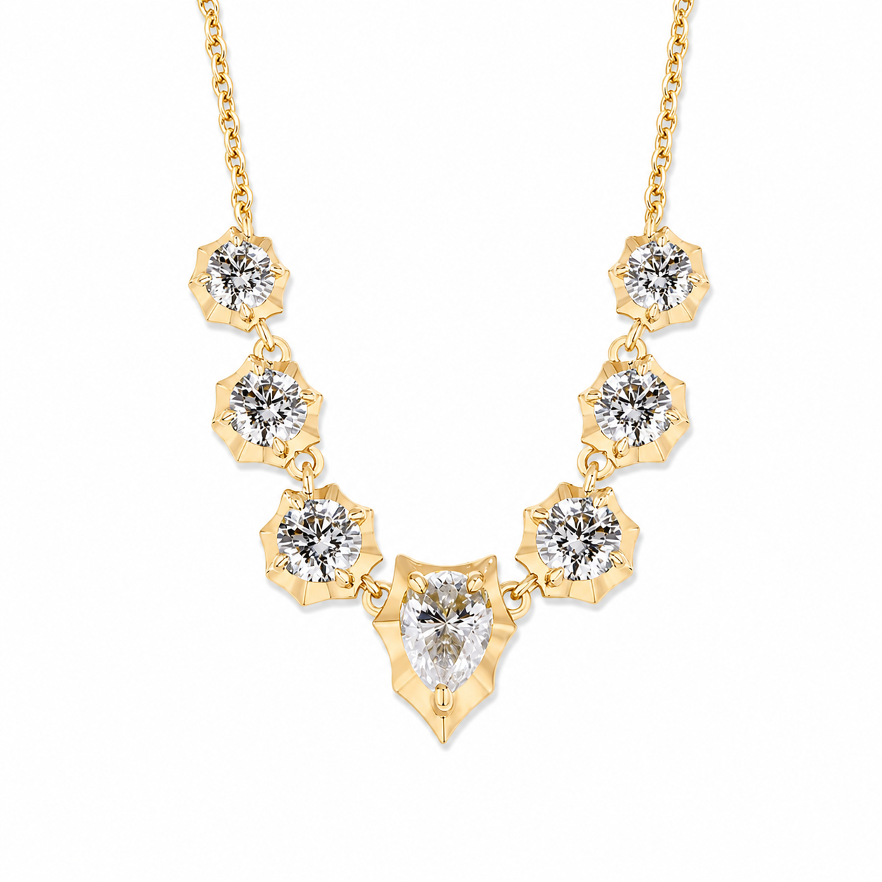 Collier Comtesse — Chute de moissanites