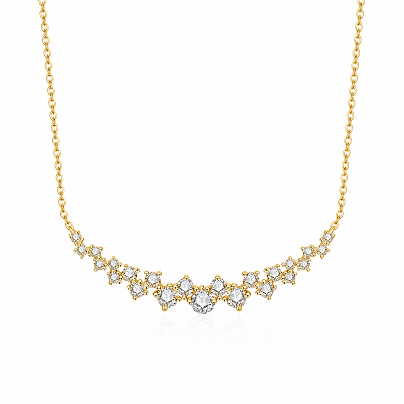 Aurore Necklace — River of Moissanites