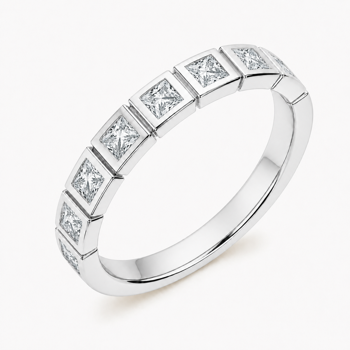Bague Adèle — Moissanite princesse