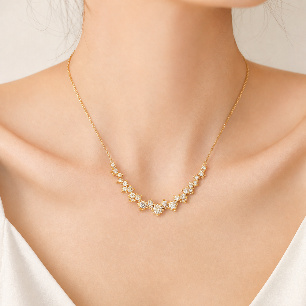 Collier Aurore — Rivière de moissanites