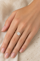 Royal Ring — Princess moissanite