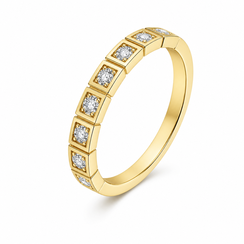 Bague Constance — Moissanite ronde