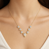 Collier Comtesse — Chute de moissanites