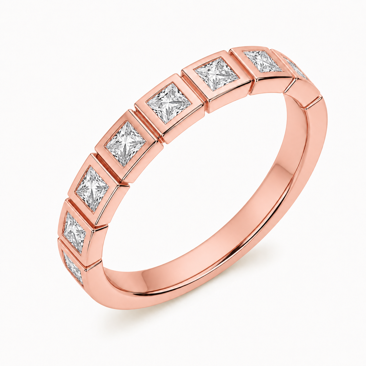 Bague Adèle — Moissanite princesse