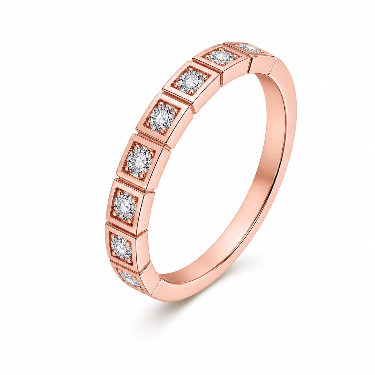 Bague Constance — Moissanite ronde