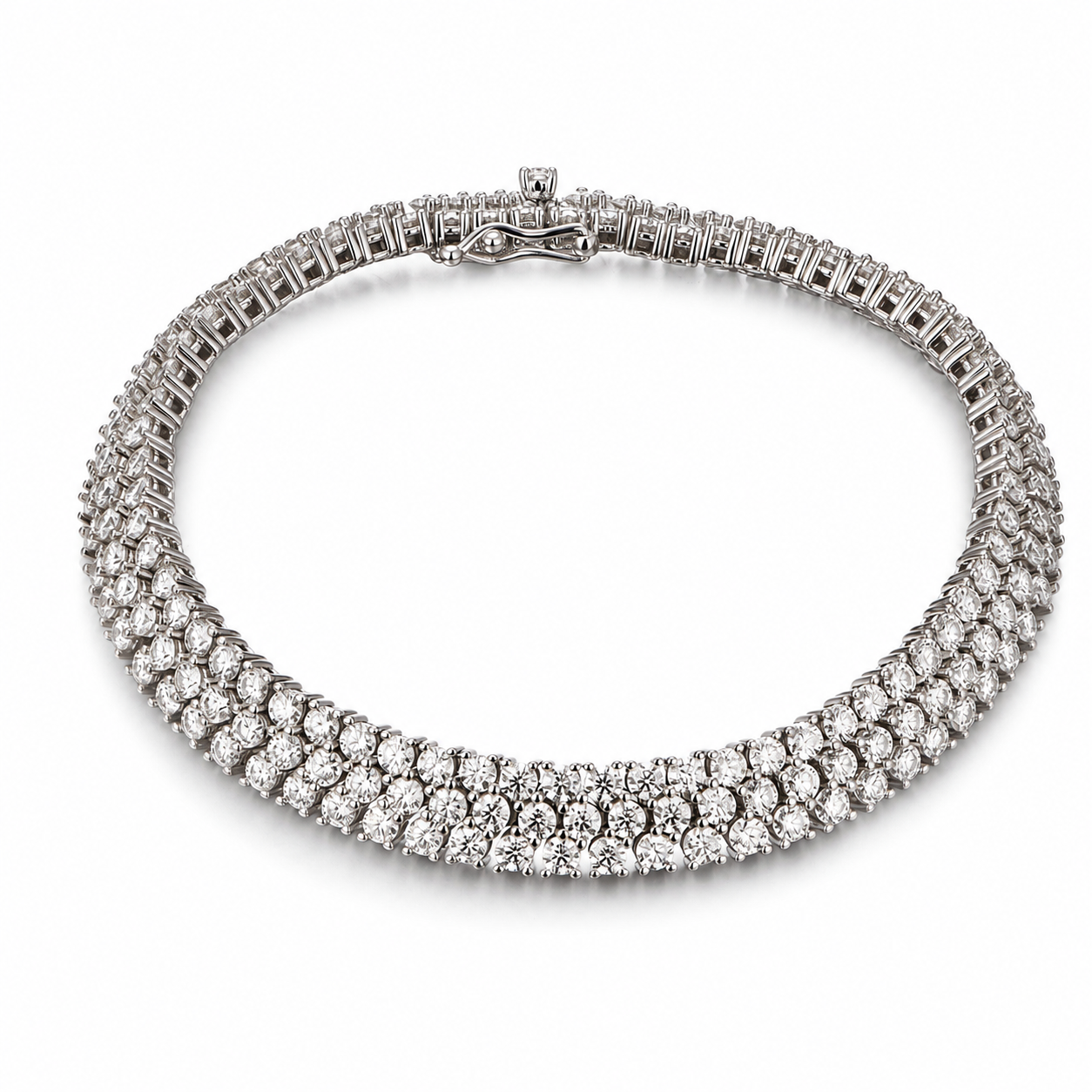 Bracelet rivière moissanite