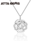 Collier Bagatelle — Rose de moissanites — Argent rhodié