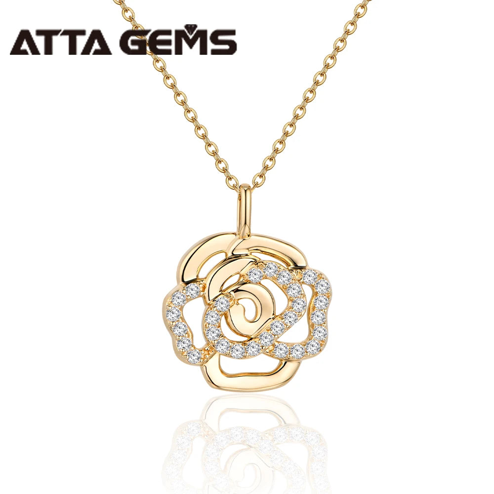 Collier Bagatelle — Rose de moissanites