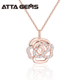 Collier Bagatelle — Rose de moissanites — Plaqué or rose 18K