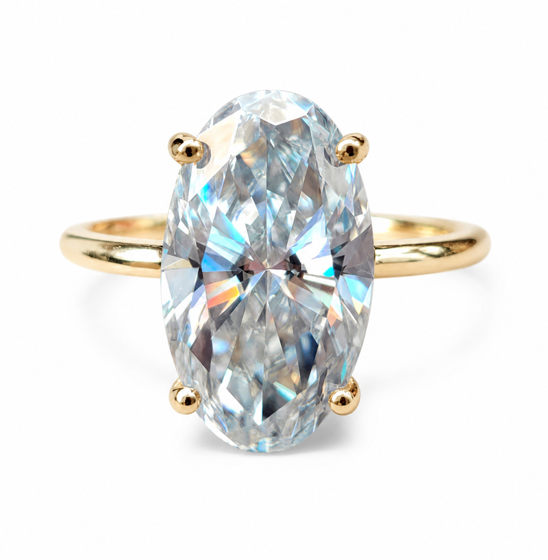 Bague Séraphine — Moissanite ovale