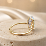 Bague Séraphine — Moissanite ovale
