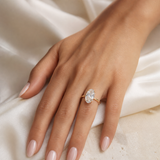 Bague Séraphine — Moissanite ovale